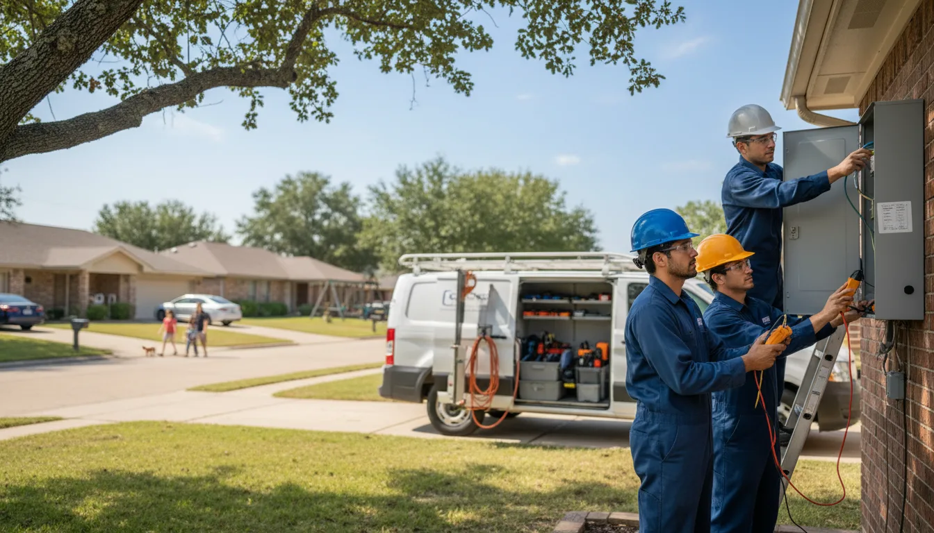 Certified electrician providing emergency electrical services in Rio Frio, TX